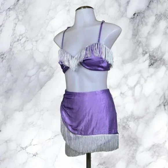 Michael Costello xREVOLVE Jasmine Top and Skort - Purple - Picture 7 of 12